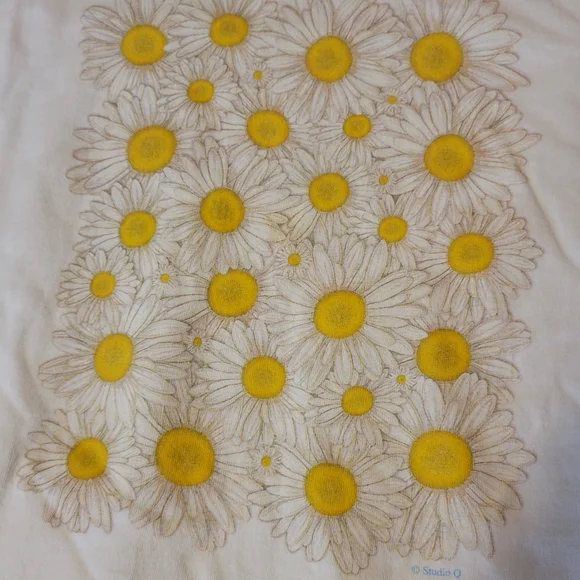 Tennessee River Gold Daisy T-Shirt ~Retro ~Y2K ~ GUC ~ Wmn XL ~ USA 100% Cotton - Picture 5 of 16